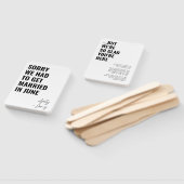 Minimalistisch tijdloos huwelijksceremonieprogramm handwaaier (Niet-gemonteerd)