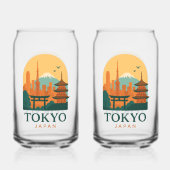 Minimalistisch Tokio Japan Reizen | Modern Blikvorm Glas (Voorkant)