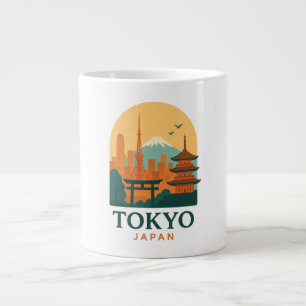 Minimalistisch Tokio Japan Reizen Modern Grote Koffiekop
