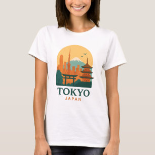 Minimalistisch Tokio Japan Reizen Modern T-shirt