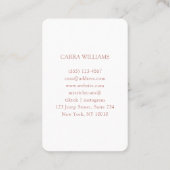 Minimalistisch, traditioneel Chinees Visitekaartje (Achterkant)