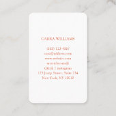 Minimalistisch, traditioneel Chinees Visitekaartje (Achterkant)