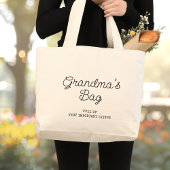 Minimalistisch trainingsprogramma voor moderne oma grote tote bag
