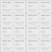 Minimalistisch transparant kaarsetiket sticker (Voorkant)