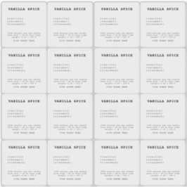 Minimalistisch transparant kaarsetiket sticker