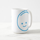 Minimalistisch Traurigheidsicoon Koffiemok (Voorkant rechts)