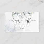 Minimalistisch treinkaartje in de winter informatiekaartje (Voorkant)