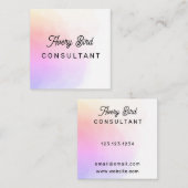 Minimalistisch Trending Water Color Visitekaartje (Voorkant / Achterkant)