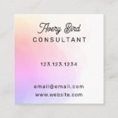 Minimalistisch Trending Water Color Visitekaartje (Achterkant)