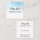 Minimalistisch Trending Water Color Visitekaartje (Voorkant / Achterkant)