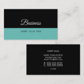 Minimalistisch Trendy Elegant Light Blauwgroen Vis Visitekaartje (Voorkant / Achterkant)