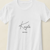 Minimalistisch Trendy Gepersonaliseerd Bruidsmeisj T-shirt