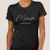 Minimalistisch Trendy Gepersonaliseerd Bruidsmeisj T-shirt