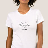 Minimalistisch Trendy Gepersonaliseerd Bruidsmeisj T-shirt
