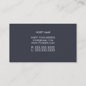 Minimalistisch Trendy Inkwell Geel Visitekaartje (Achterkant)