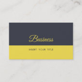 Minimalistisch Trendy Inkwell Geel Visitekaartje (Voorkant)