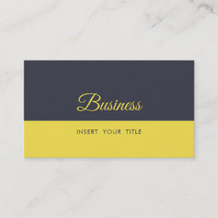 Minimalistisch Trendy Inkwell Geel Visitekaartje