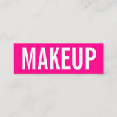 Minimalistisch trendy make-up artiest visitekaartj mini visitekaartje (Voorkant)