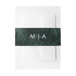 Minimalistisch tropisch bestemmingshuwelijk uitnodigingen wikkel