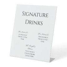 Minimalistisch trouwbarbord | Zwart modern ontwerp