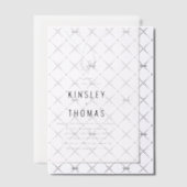 Minimalistisch Trouwduo Hand in Hand Vellum Uitnodigingen (Offset (Uitnodiging))