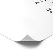 Minimalistisch trouwfeest welkomstbord | Modern We Poster (Hoek)