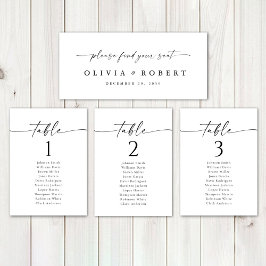 Minimalistisch Trouwhoofd Tafelteken