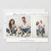 Minimalistisch twee-fotokerst (Voorkant)