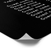 minimalistisch typemachineschema poster (Hoek)