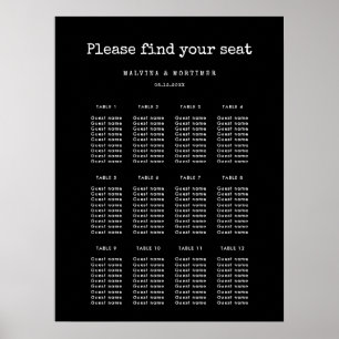 minimalistisch typemachineschema poster