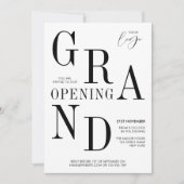 Minimalistisch Typografie Business Grand Opening E Kaart (Voorkant)