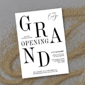 Minimalistisch Typografie Business Grand Opening E Kaart