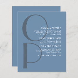 Minimalistisch Typografiemonogram Weddenschap