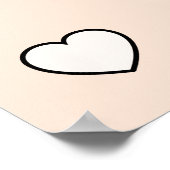 Minimalistisch typografisch ontwerp voor vrijheid poster (Hoek)