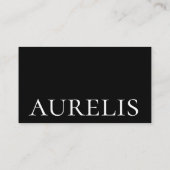 Minimalistisch typografisch Visitekaartje ontwerp (Achterkant)