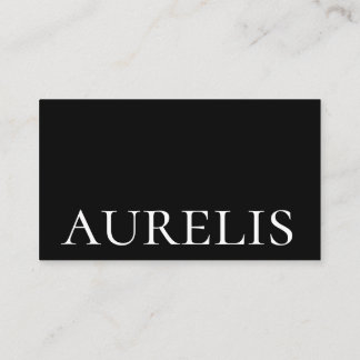 Minimalistisch typografisch Visitekaartje ontwerp