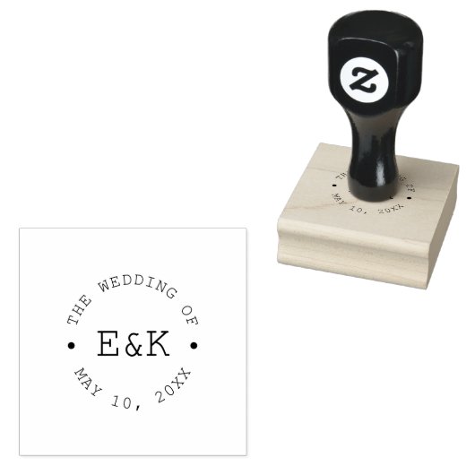 Minimalistisch Typografisch Weddenschap Emblem Rub Rubberstempel (Gestempeld)