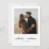 Minimalistisch uitnodigen van racistische foto's kaart (Achterkant)