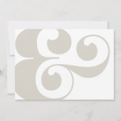 Minimalistisch uitnodigen voor een huwelijk met Tr Kaart (Achterkant)