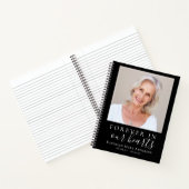 Minimalistisch Uitvaartmonument Gastenboek Notitieboek (Binnen)