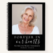 Minimalistisch Uitvaartmonument Gastenboek Notitieboek (Voorkant)