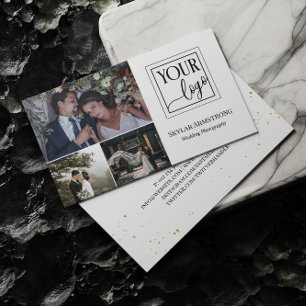 Minimalistisch uw Logo fotocollage fotograaf Visitekaartje