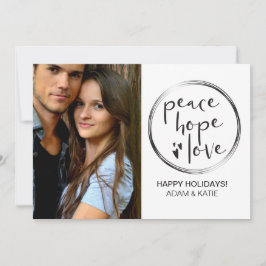 MINIMALISTISCH | VAKANTIE | VREDE HOOP LIEFDE | FO FEESTDAGENKAART