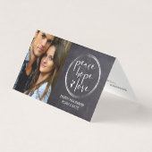 MINIMALISTISCH | VAKANTIE | VREDE HOOP LIEFDE | FO KAART (Voorkant)