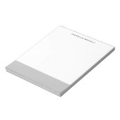 Minimalistisch vakgebied notitieblok (Linkerzijde)