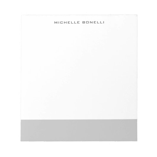 Minimalistisch vakgebied notitieblok (Voorkant)
