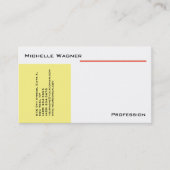 Minimalistisch vakgebied visitekaartje (Voorkant)