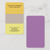 Minimalistisch vakgebied visitekaartje (Voorkant / Achterkant)