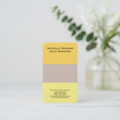 Minimalistisch vakgebied visitekaartje (Staand voorkant)