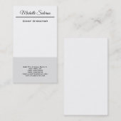 Minimalistisch vakgebied visitekaartje (Voorkant / Achterkant)